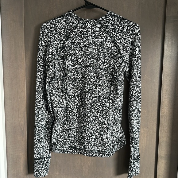 Lululemon Its Rulu Run Long Sleeve Shirt Venture Floral Alpine White Black - Picture 7 of 13